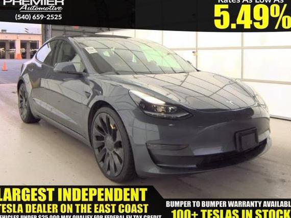 TESLA MODEL 3 2022 5YJ3E1EC1NF262741 image